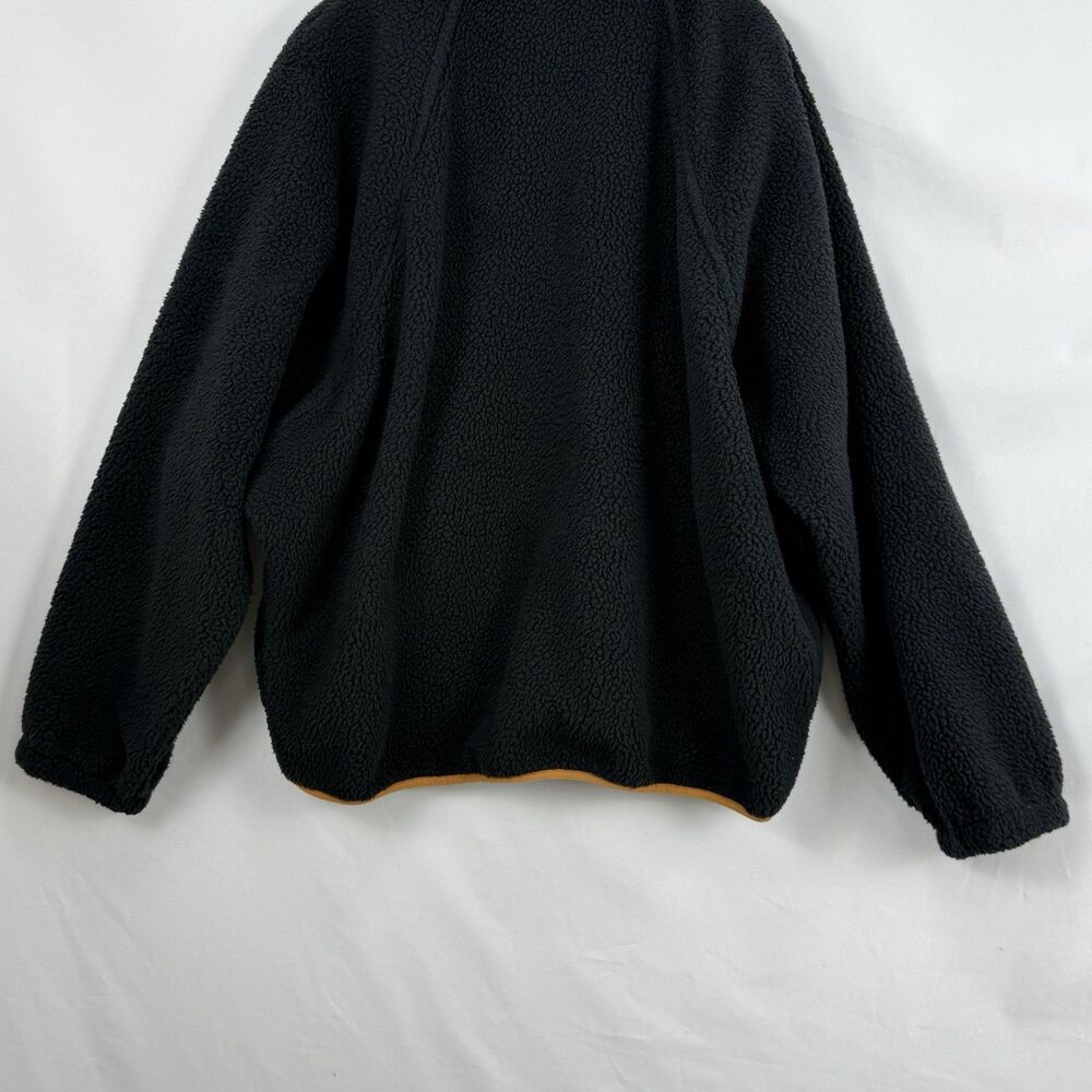 Free People Hit The Slopes Colorblock Pullover Fleece Womens XL Black & Tan - Picture 13 of 16
